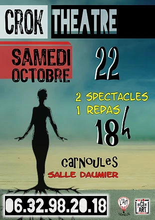 Affiche d'une édition passée du Crok Théâtre à Carnoules