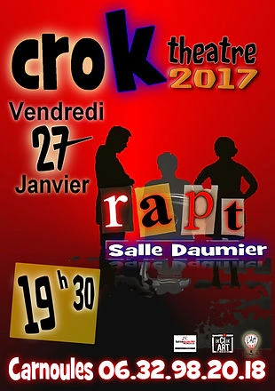 Affiche du Crok Théâtre, édition 2017