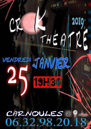 Affiche du Crok Théâtre, édition 2019