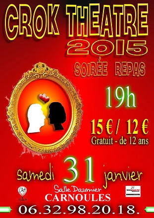 Affiche du Crok Théâtre, édition 2015