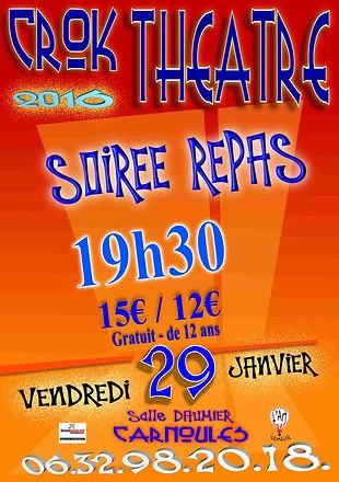 Affiche du Crok Théâtre, édition 2016